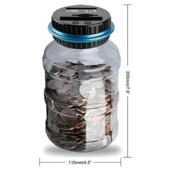 Digital Coin Jar with LCD Screen for US Coin