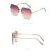 HD Contoured Edge Irregular Frame Sunglasses