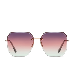 HD Contoured Edge Irregular Frame Sunglasses