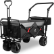 Portable Folding Utility Wagon with Rear Storage Bag