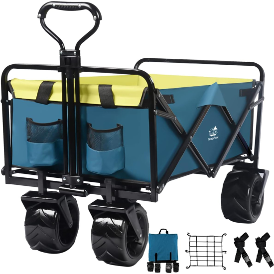 Foldable Heavy Duty Beach Wagon Cart